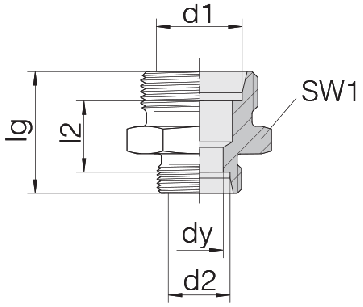 Соединение для труб переходное прямое 24-S-S14-S10