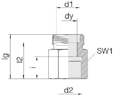 Соединение для труб переходное прямое 24-S-L6-IM10