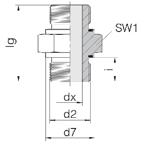 Соединение для труб штуцерное прямое GP-SD2S-G1/8E-G1/8E-ID4