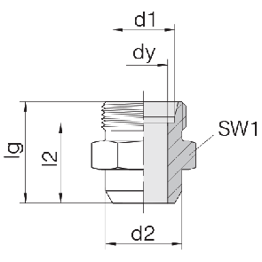 Соединение для труб под сварку прямое 24-WDS-L28-C00